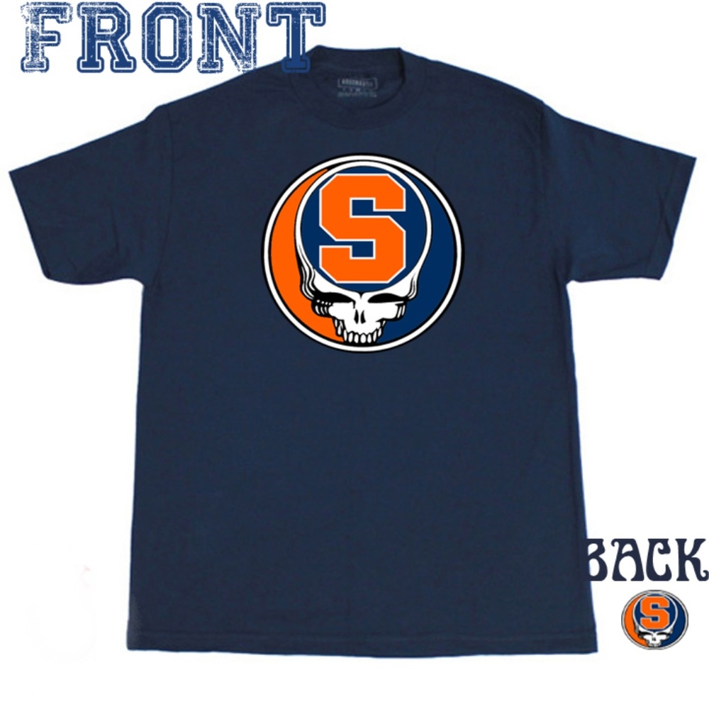 Grateful Dead Syracuse U Orange Stealie Shakedown Street Lot style T Shirt NWT